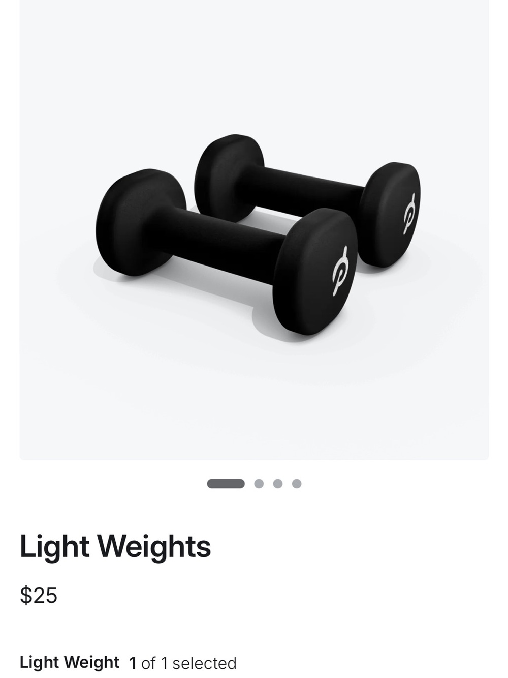 Peloton 1lb weights